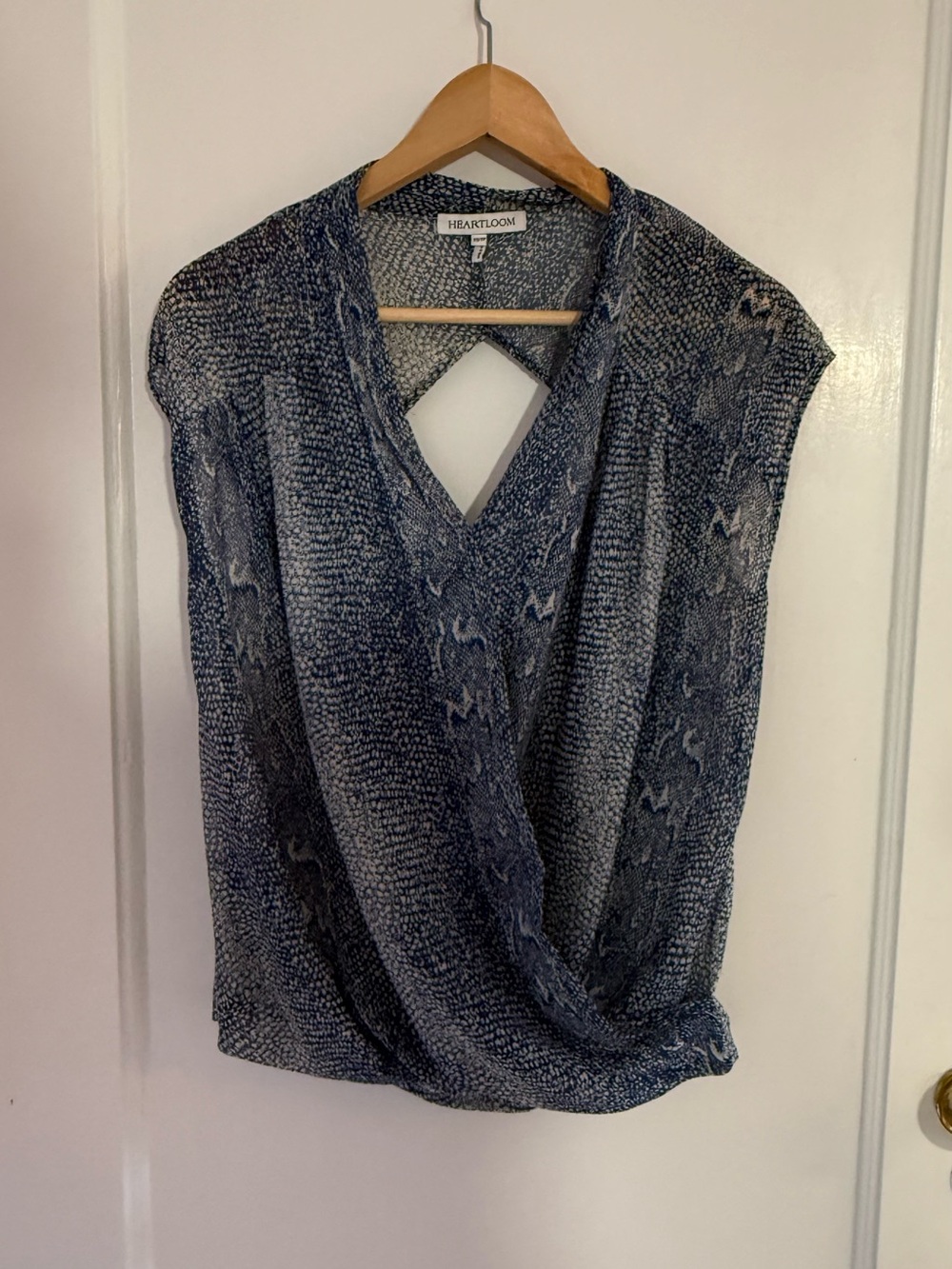Heartloom Navy and White Printed Women’s Blouse